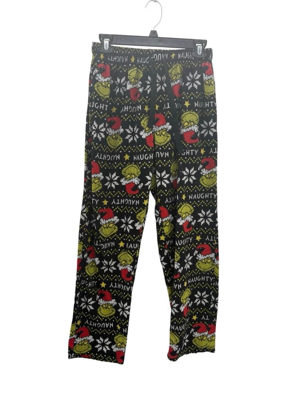 Dr. Seuss The Grinch Christmas Pajama Lounge Pants S Black Naughty Print